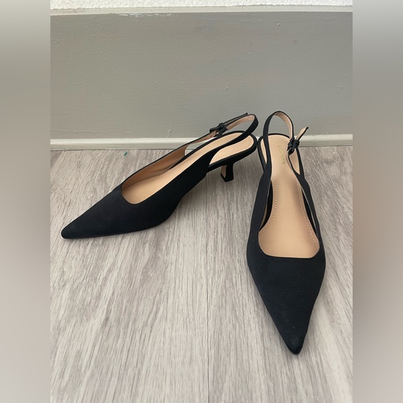 & Other Stories Black Slingback Heels - Picture 6 of 6